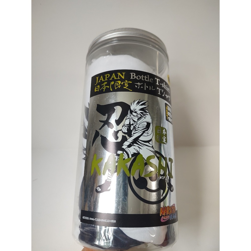 Japan Bottle T Shirt Naruto‎ size Medium NEW Kakashi white